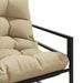 Banc de jardin avec coussin taupe 113 cm acier - Photo n°8