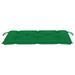 Banc de jardin avec coussin vert 112 cm Bois de teck massif 2 - Photo n°8