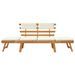 Banc de jardin avec coussins 2-en-1 190 cm Bois d'acacia massif - Photo n°5