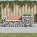 Banc de jardin avec panier en gabion bois massif de douglas - Photo n°2