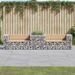 Banc de jardin avec panier en gabion bois massif de pin - Photo n°2