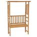 Banc de jardin avec pergola 115 cm Bois de teck solide - Photo n°1