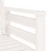 Banc de jardin avec table 2 places blanc bois massif de pin - Photo n°6