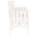 Banc de jardin avec table 2 places blanc bois massif de pin - Photo n°4