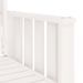 Banc de jardin avec table 2 places blanc bois massif de pin - Photo n°6