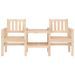 Banc de jardin avec table 2 places bois de pin massif - Photo n°3