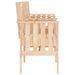 Banc de jardin avec table 2 places bois de pin massif - Photo n°4