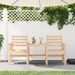 Banc de jardin avec table 2 places bois de pin massif - Photo n°2