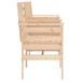 Banc de jardin avec table 2 places bois de pin massif - Photo n°4