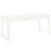 Banc de jardin blanc 110x38x45 cm bois massif de pin - Photo n°1