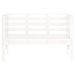 Banc de jardin blanc 111,5x53x71 cm bois massif de pin - Photo n°4