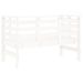 Banc de jardin blanc 111,5x53x71 cm bois massif de pin - Photo n°6