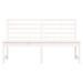 Banc de jardin blanc 157,5 cm bois massif de pin - Photo n°4