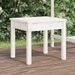 Banc de jardin blanc 50x44x45 cm bois massif de pin - Photo n°2