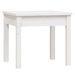 Banc de jardin blanc 50x44x45 cm bois massif de pin - Photo n°1