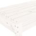 Banc de jardin blanc 80x38x45 cm bois massif de pin - Photo n°6