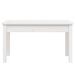 Banc de jardin blanc 80x44x45 cm bois massif de pin - Photo n°4