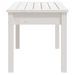 Banc de jardin blanc 80x44x45 cm bois massif de pin - Photo n°5