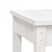 Banc de jardin blanc 80x44x45 cm bois massif de pin - Photo n°6