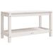 Banc de jardin blanc 82,5x35x45 cm bois massif de pin - Photo n°5