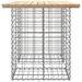 Banc de jardin design de gabion 100x70x72 cm bois massif de pin - Photo n°4