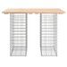 Banc de jardin design de gabion 100x70x72 cm bois massif de pin - Photo n°3