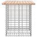 Banc de jardin design de gabion 100x70x72 cm bois massif de pin - Photo n°4