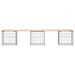 Banc de jardin design de gabion 203x44x42 cm bois massif de pin - Photo n°3