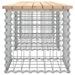 Banc de jardin design de gabion 203x44x42 cm bois massif de pin - Photo n°4