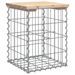 Banc de jardin design de gabion 33x31x42 cm bois massif de pin - Photo n°1