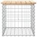 Banc de jardin design de gabion 43x44x42 cm bois massif de pin - Photo n°4