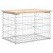 Banc de jardin design de gabion 63x44x42 cm bois massif de pin - Photo n°5