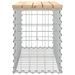 Banc de jardin design de gabion 83x31,5x42cm bois massif de pin - Photo n°4