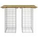 Banc de jardin design gabion 100x70x72 cm bois de pin imprégné - Photo n°3