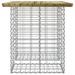 Banc de jardin design gabion 100x70x72 cm bois de pin imprégné - Photo n°4