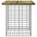 Banc de jardin design gabion 100x70x72 cm bois de pin imprégné - Photo n°4