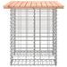 Banc de jardin design gabion 100x70x72cm bois massif de douglas - Photo n°4