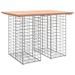 Banc de jardin design gabion 100x70x72cm bois massif de douglas - Photo n°1