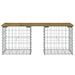 Banc de jardin design gabion 103x44x42 cm bois de pin imprégné - Photo n°3