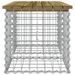 Banc de jardin design gabion 103x44x42 cm bois de pin imprégné - Photo n°4