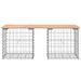 Banc de jardin design gabion 103x44x42cm bois massif de douglas - Photo n°3