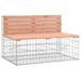 Banc de jardin design gabion 103x70x65cm bois massif de douglas - Photo n°1