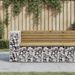 Banc de jardin design gabion 122x71x65,5cm bois de pin imprégné - Photo n°2