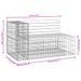 Banc de jardin design gabion 122x71x65,5cm bois de pin imprégné - Photo n°8