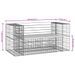 Banc de jardin design gabion 143x71x65,5cm bois de pin imprégné - Photo n°8