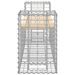 Banc de jardin design gabion 183x41x60,5 cm bois massif de pin - Photo n°4