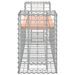 Banc de jardin design gabion 183x41x60,5 cm bois massif douglas - Photo n°4