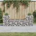 Banc de jardin design gabion 183x41x60,5cm bois de pin imprégné - Photo n°2