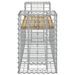 Banc de jardin design gabion 183x41x60,5cm bois de pin imprégné - Photo n°4