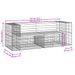 Banc de jardin design gabion 184x71x65,5 cm bois massif de pin - Photo n°7